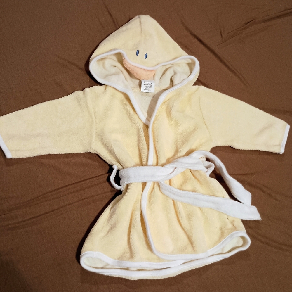 Little Me Terry Cloth Duck Hooded Bath Robe‎ Vintage